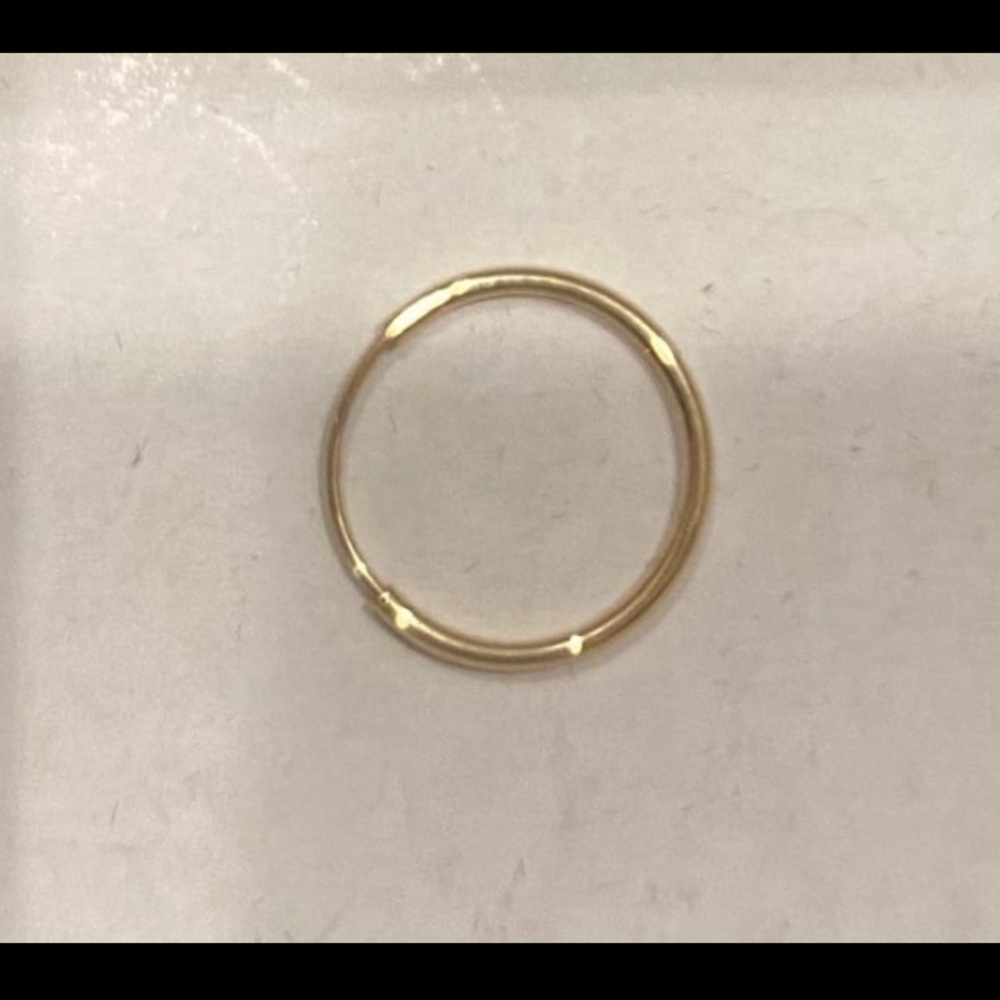 Solid 14k Gold Huggie